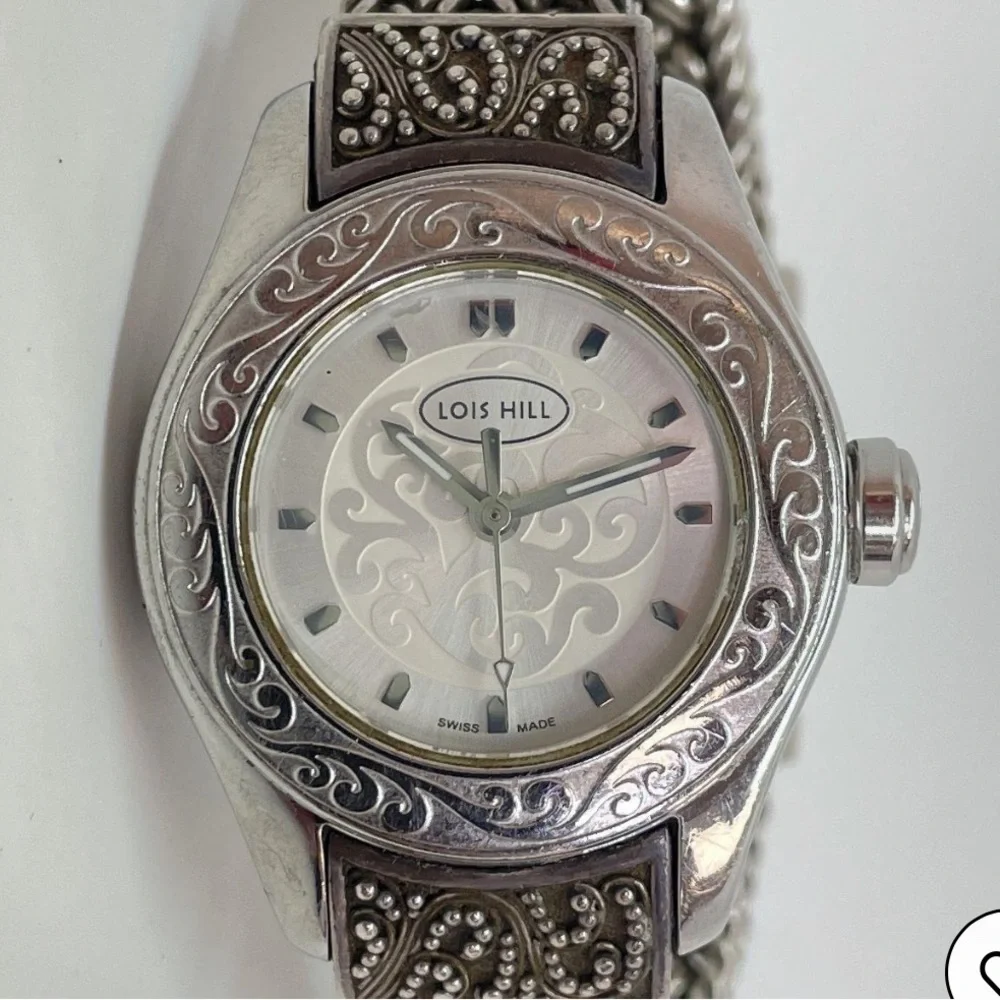 Lois Hill Sterling Silver Women's Watch. My Rolex isn't included! 😀